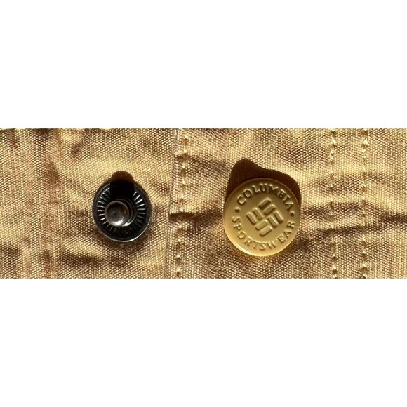 Columbia Cargo Shorts Men 36 Yellow  Cotton Comfort Regular Fit Flat Front - Picture 7 of 7